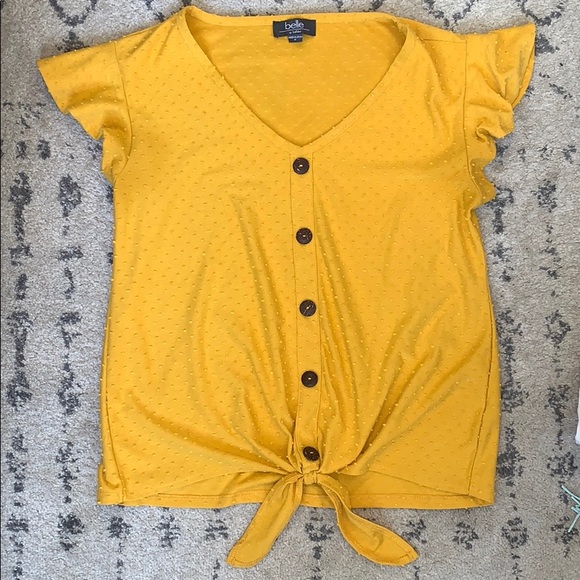 Tie front tee shirt - Picture 2 of 6